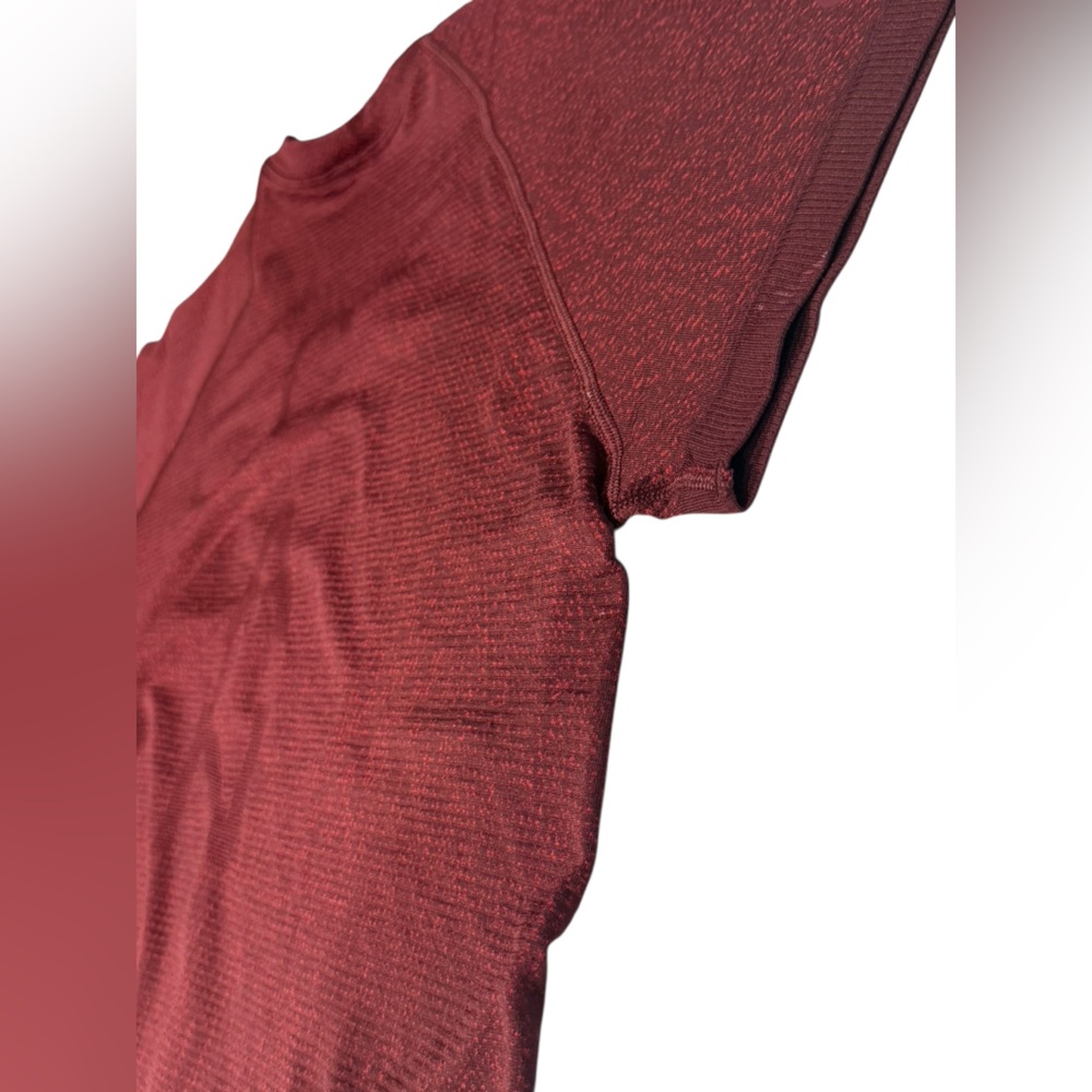 Lululemon 🇨🇦 Team Canada Swiftly Tech Short Sleeve 2.0 Maroon Burgundy Women's 8 - Picture 12 of 13